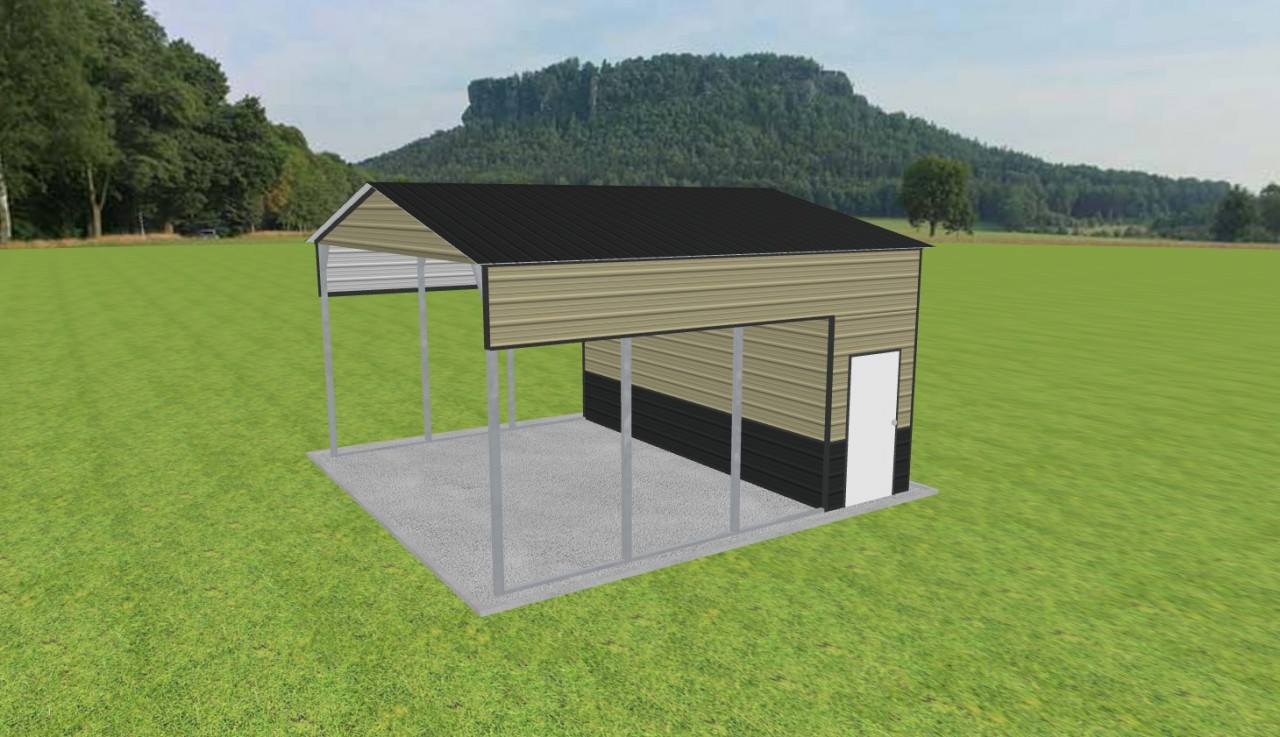 Carport with Storage 20 x 20 x 11 — photo 1