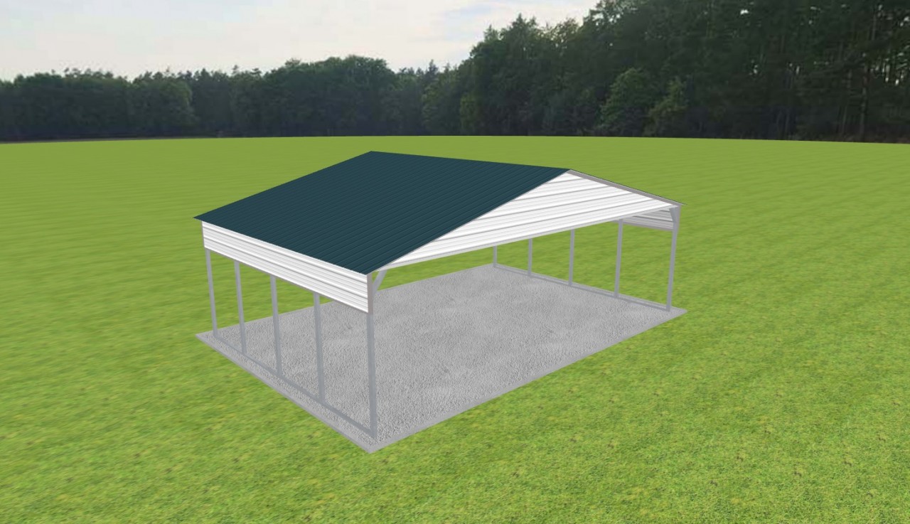 3 Car Carport 30 x 20 x 9 — photo 1