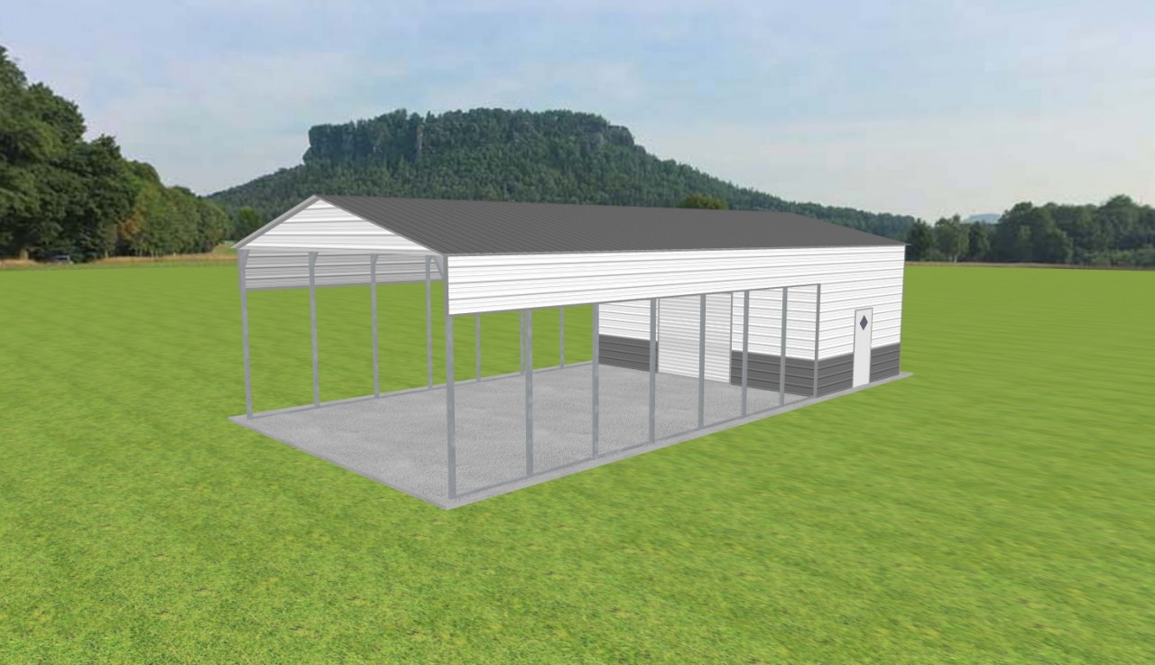 Carport with Storage 24 x 50 x 12 — photo 1