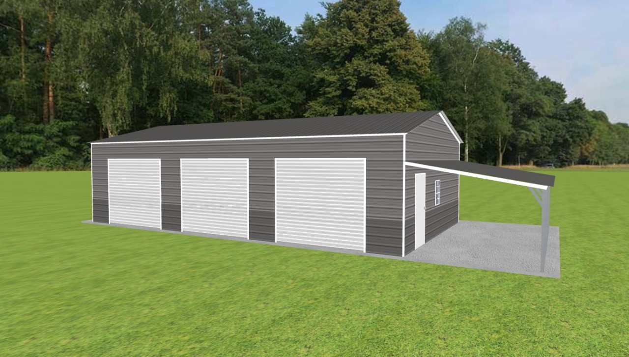 Garage with Lean To 22 x 40 x 10 — photo 1