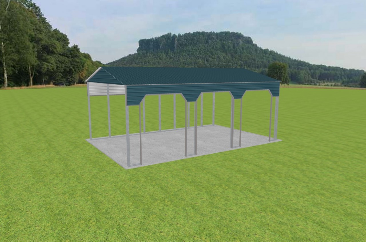 3 Car Carport 26 x 40 x 15 — photo 1