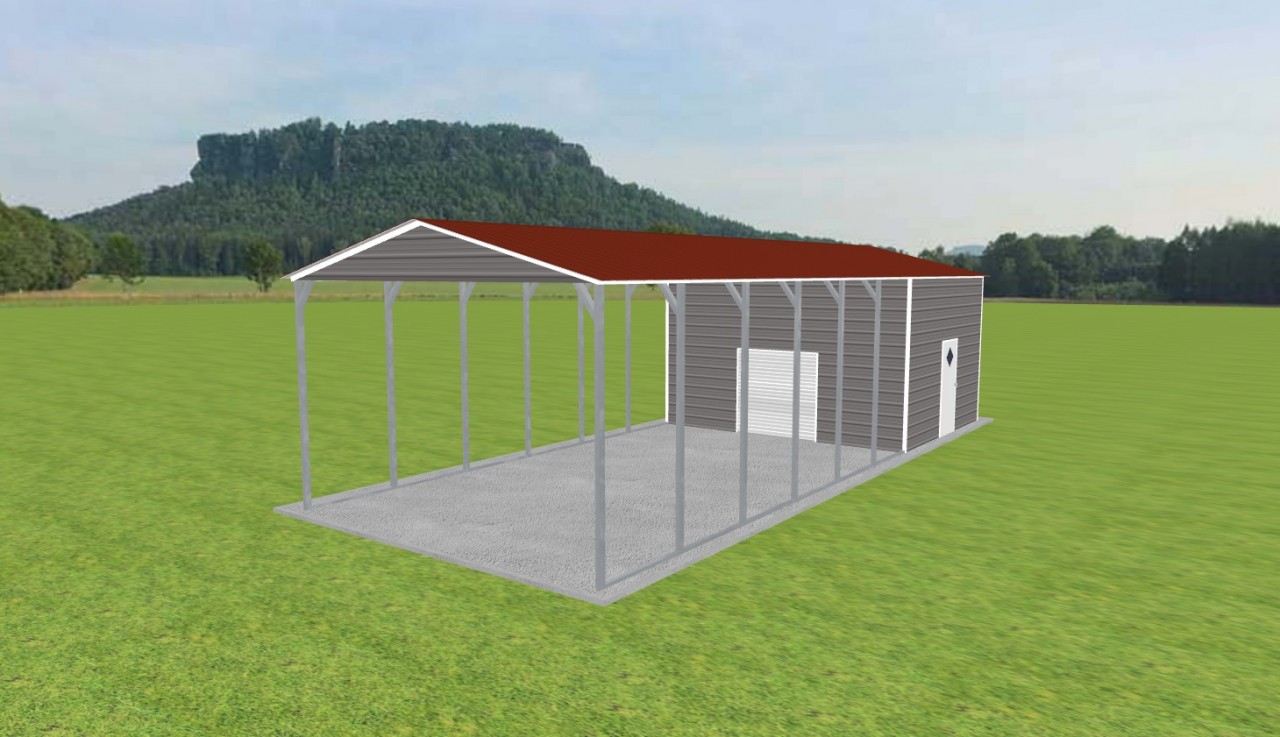 Carport with Storage 18 x 45 x 11 — photo 1