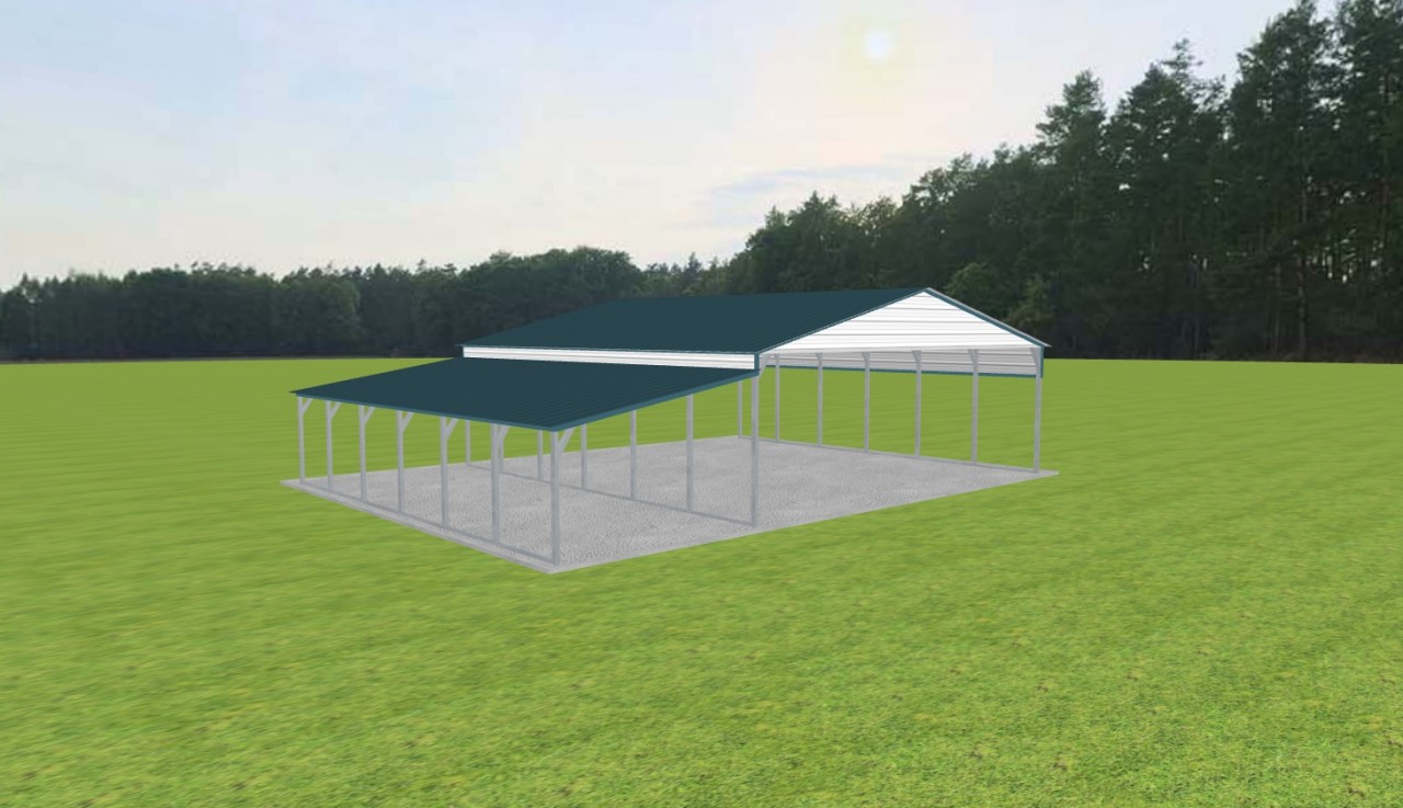 3 Car Carport 28 x 30 x 9 — photo 1