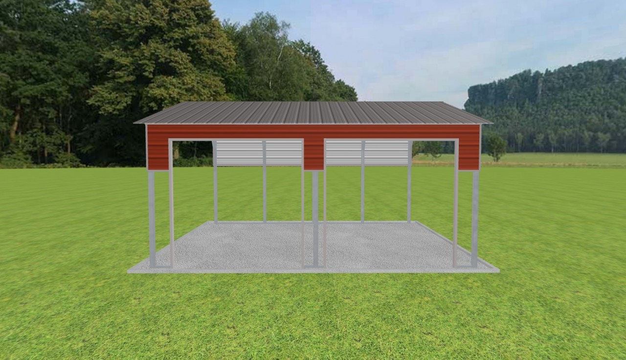 2 Car Carport 18 x 20 x 9 — photo 1