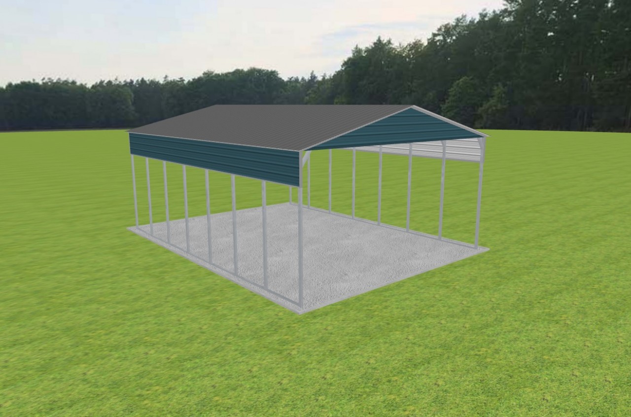 3 Car Carport 26 x 35 x 13 — photo 1