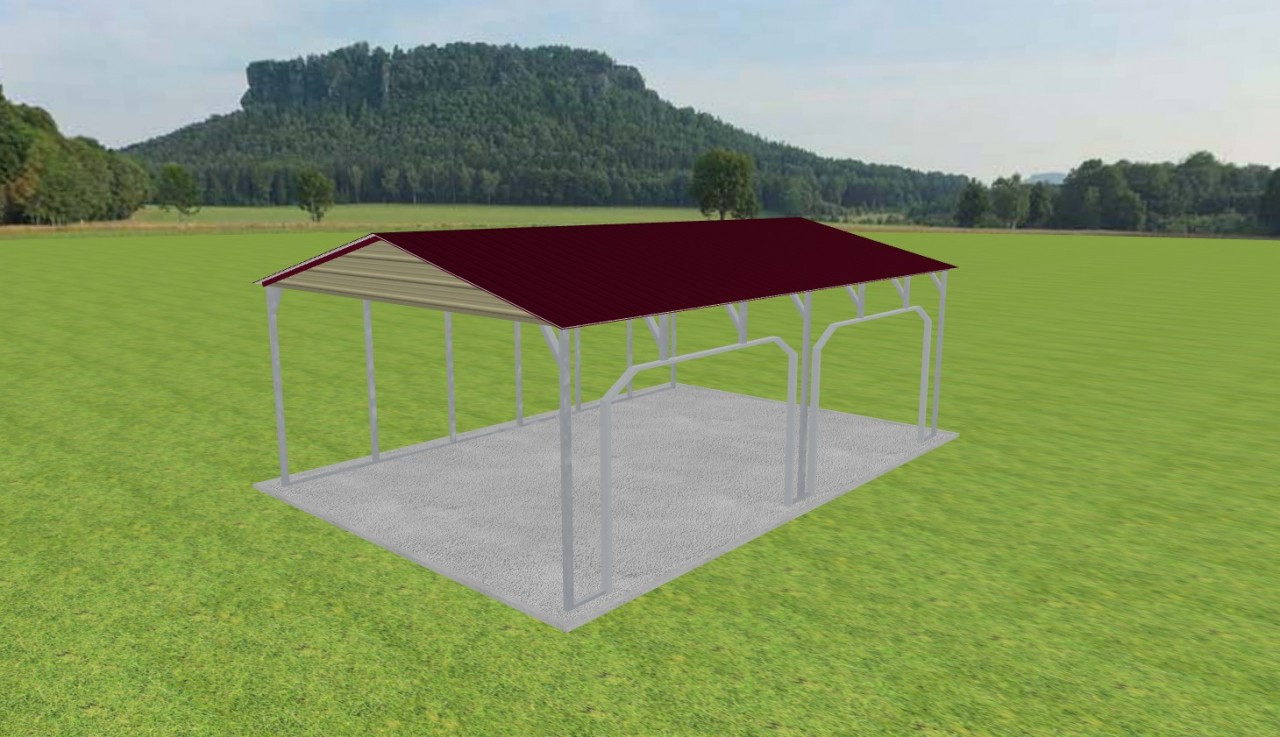 2 Car Carport 20 x 30 x 10 — photo 1