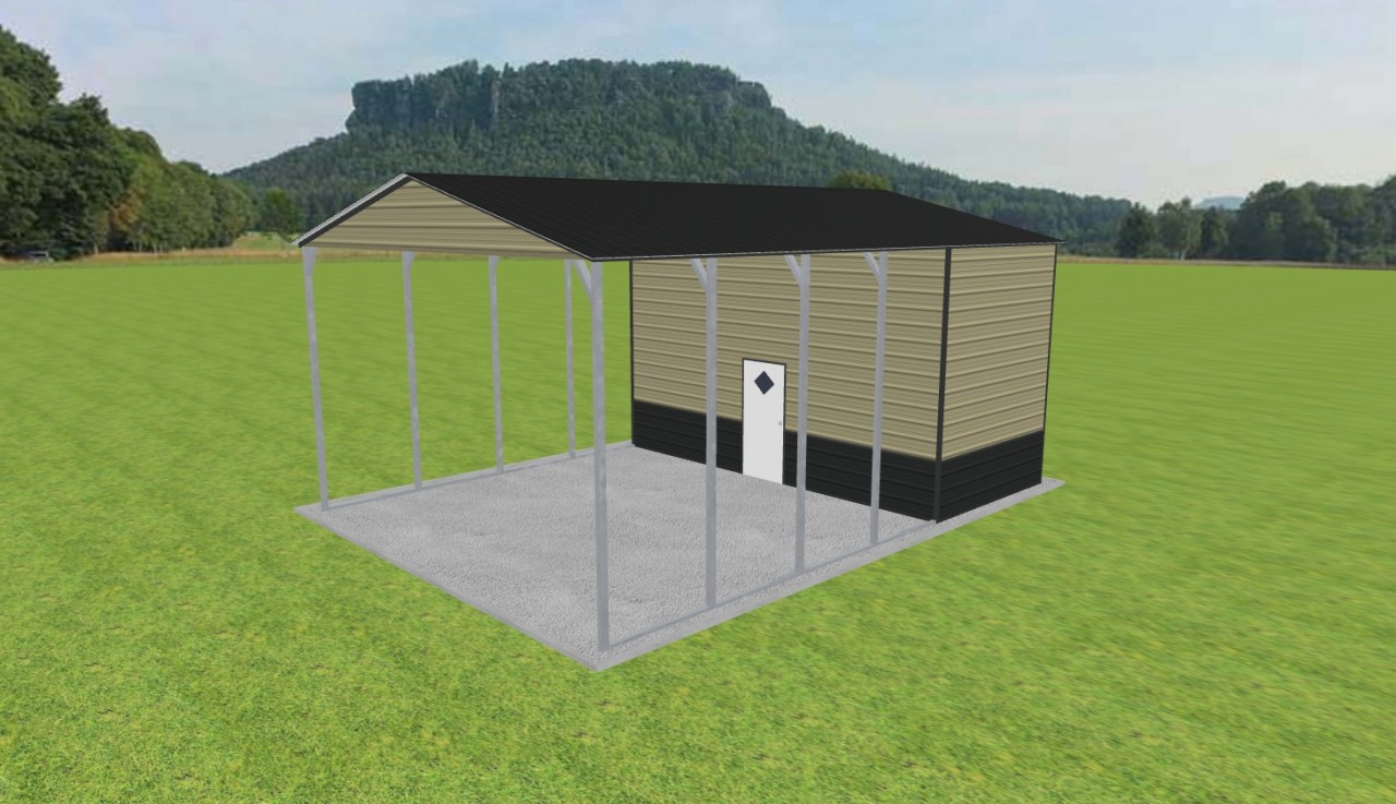 Carport with Storage 22 x 30 x 13 — photo 1