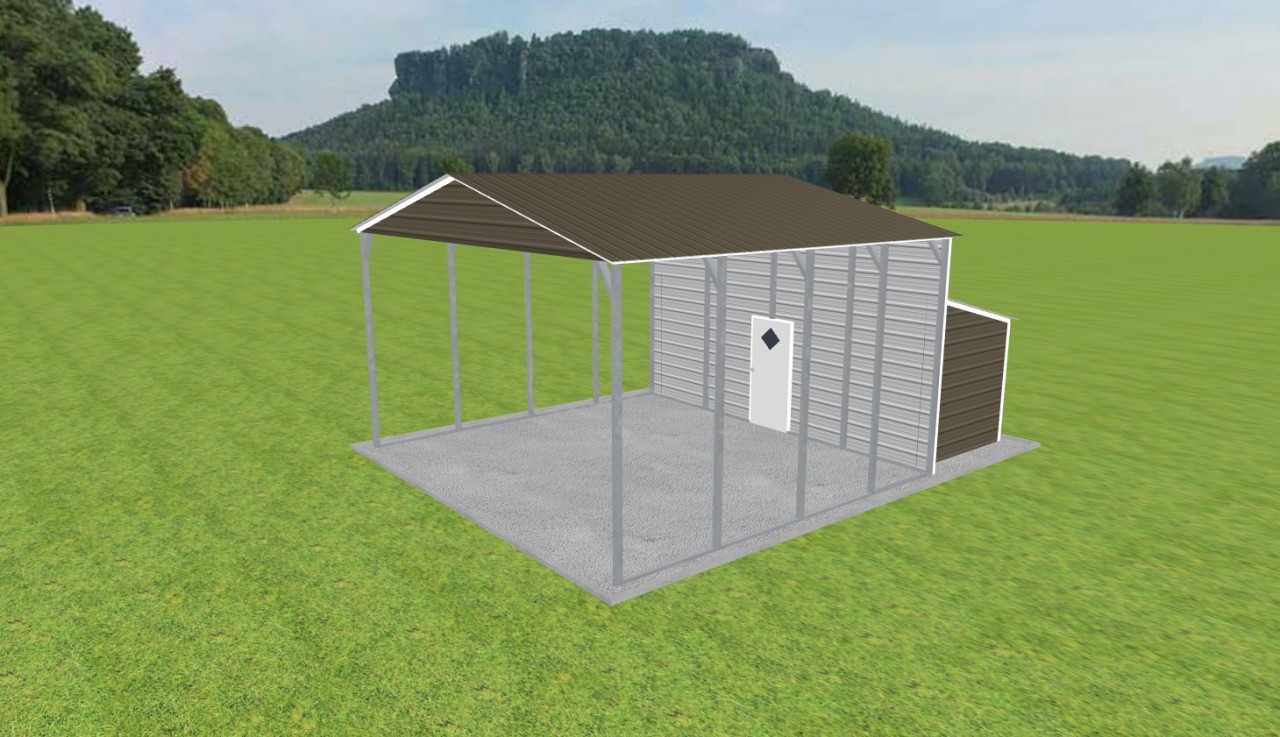 Carport with Storage 22 x 20 x 12 — photo 1