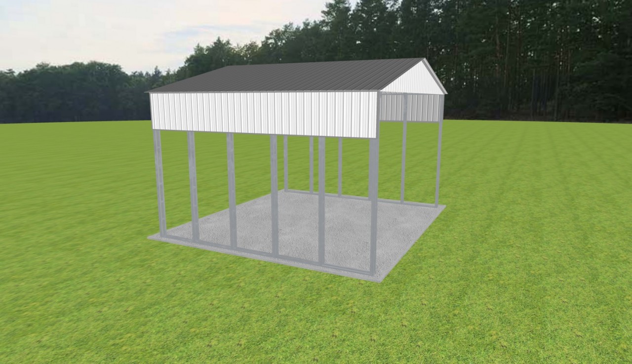 3 Car Carport 28 x 25 x 16 — photo 1