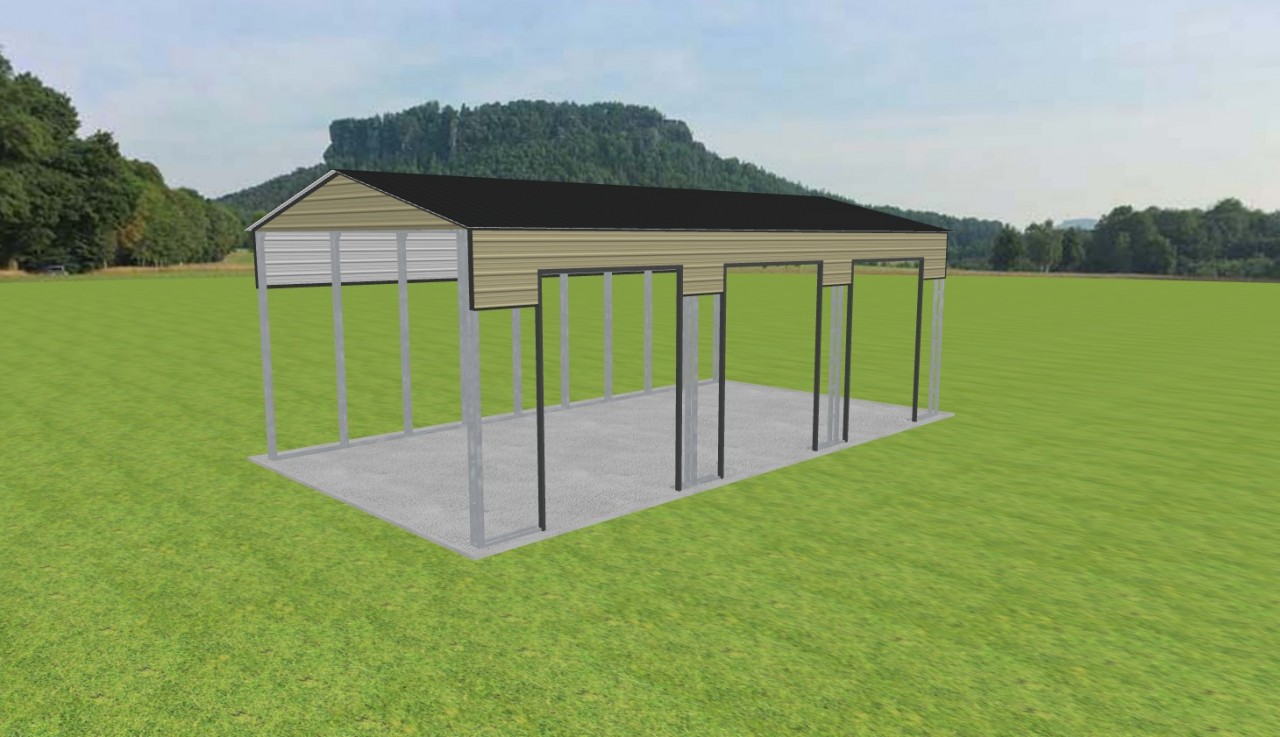 3 Car Carport 24 x 45 x 15 — photo 1