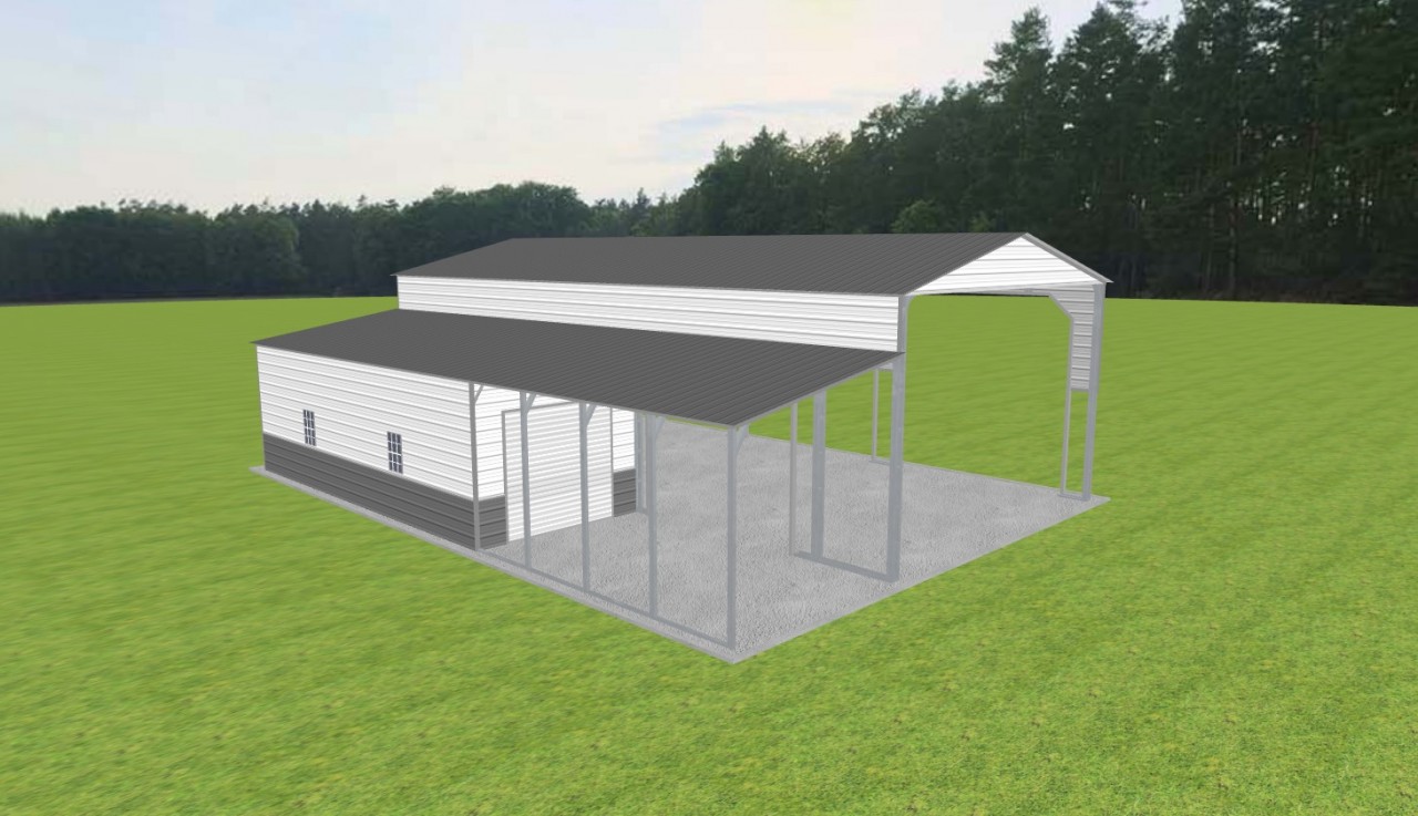 Carport with Storage 24 x 50 x 15 — photo 1