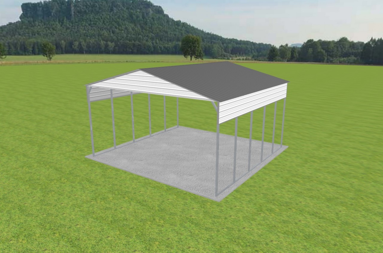 3 Car Carport 26 x 25 x 13 — photo 1