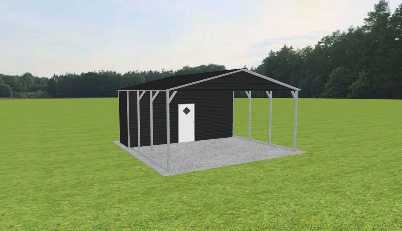Carport with Storage 20 x 20 x 9 — photo 1