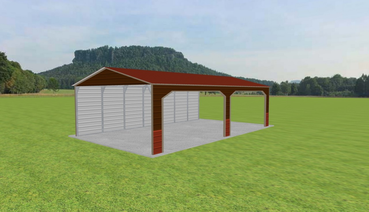 2 Car Carport 20 x 35 x 9 — photo 1