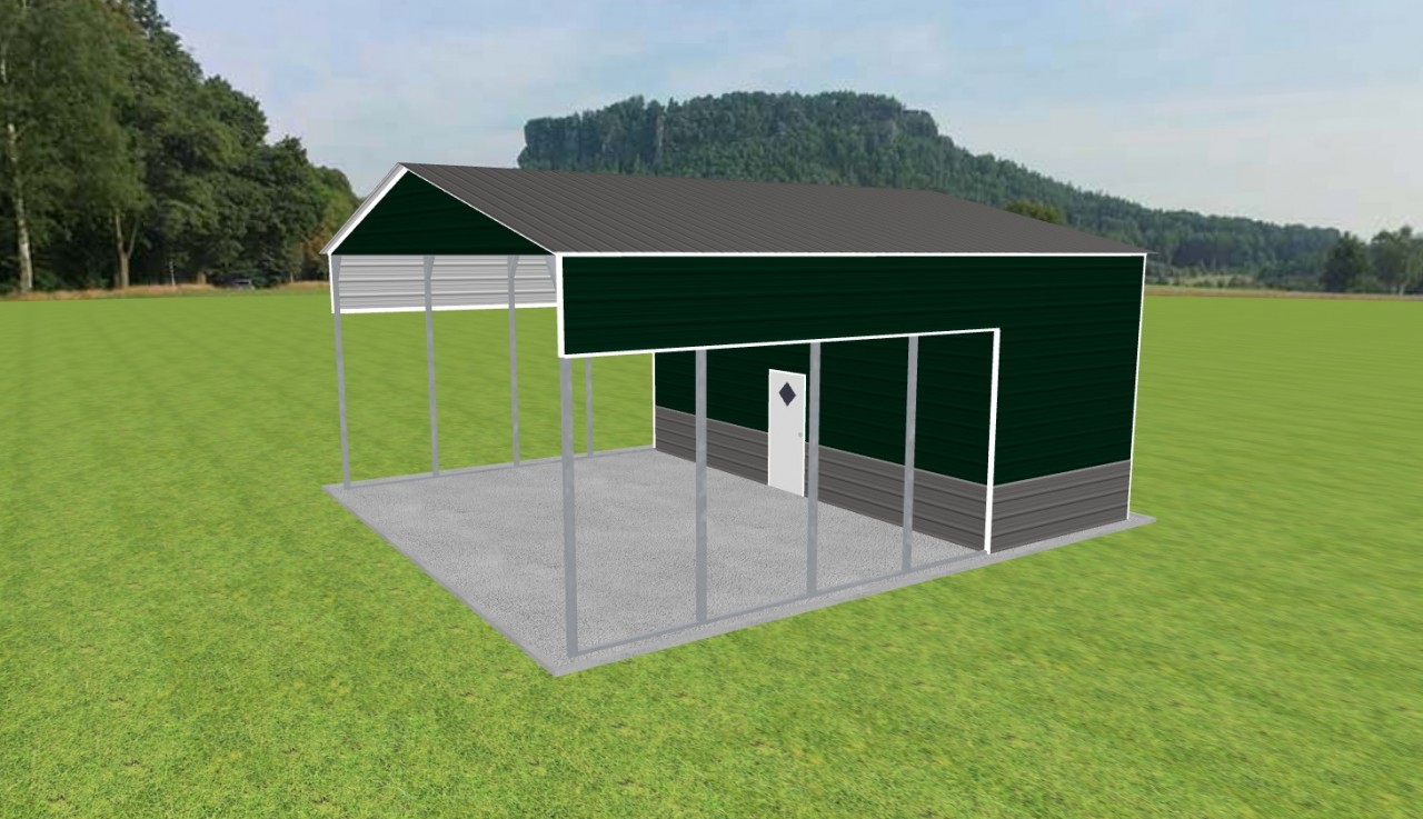 Carport with Storage 28 x 30 x 13 — photo 1