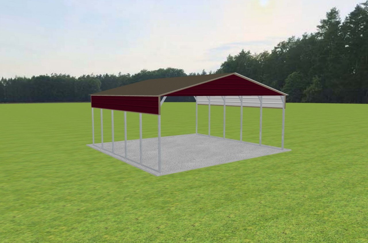 3 Car Carport 26 x 25 x 10 — photo 1