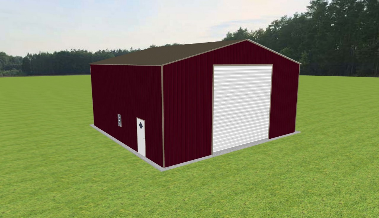 Mechanic's Garage 36 x 35 x 16, 36' x 35' x 16' metal workshop