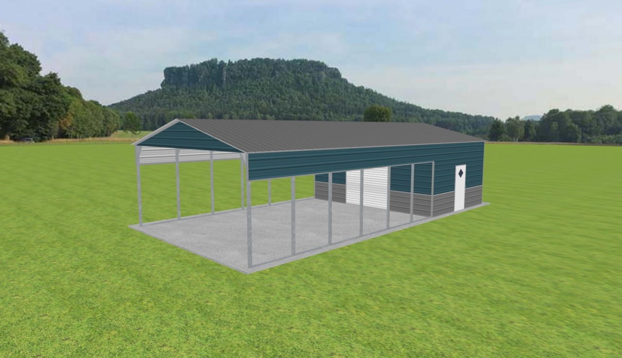 Carport with Storage 22 x 45 x 10 — photo 1