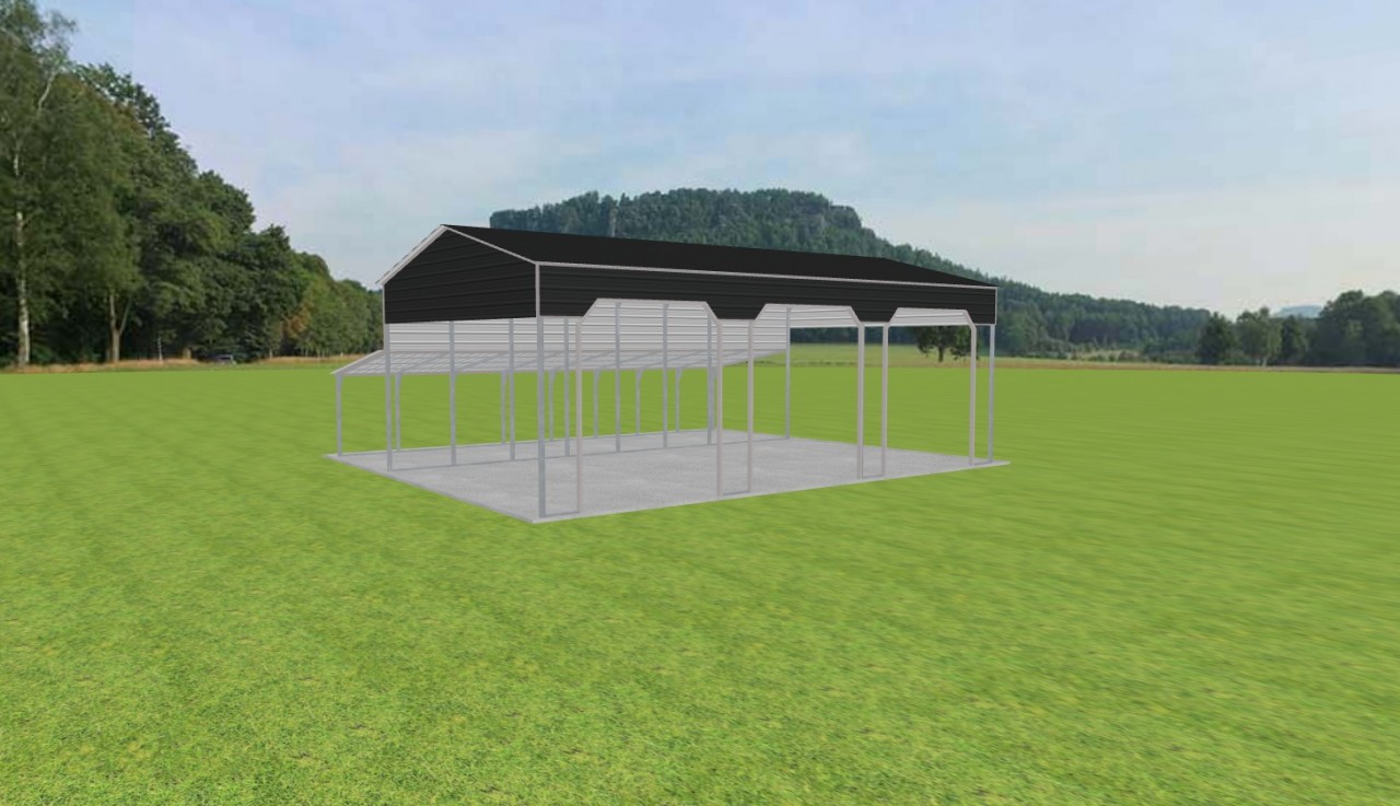 3 Car Carport 24 x 40 x 14 — photo 1