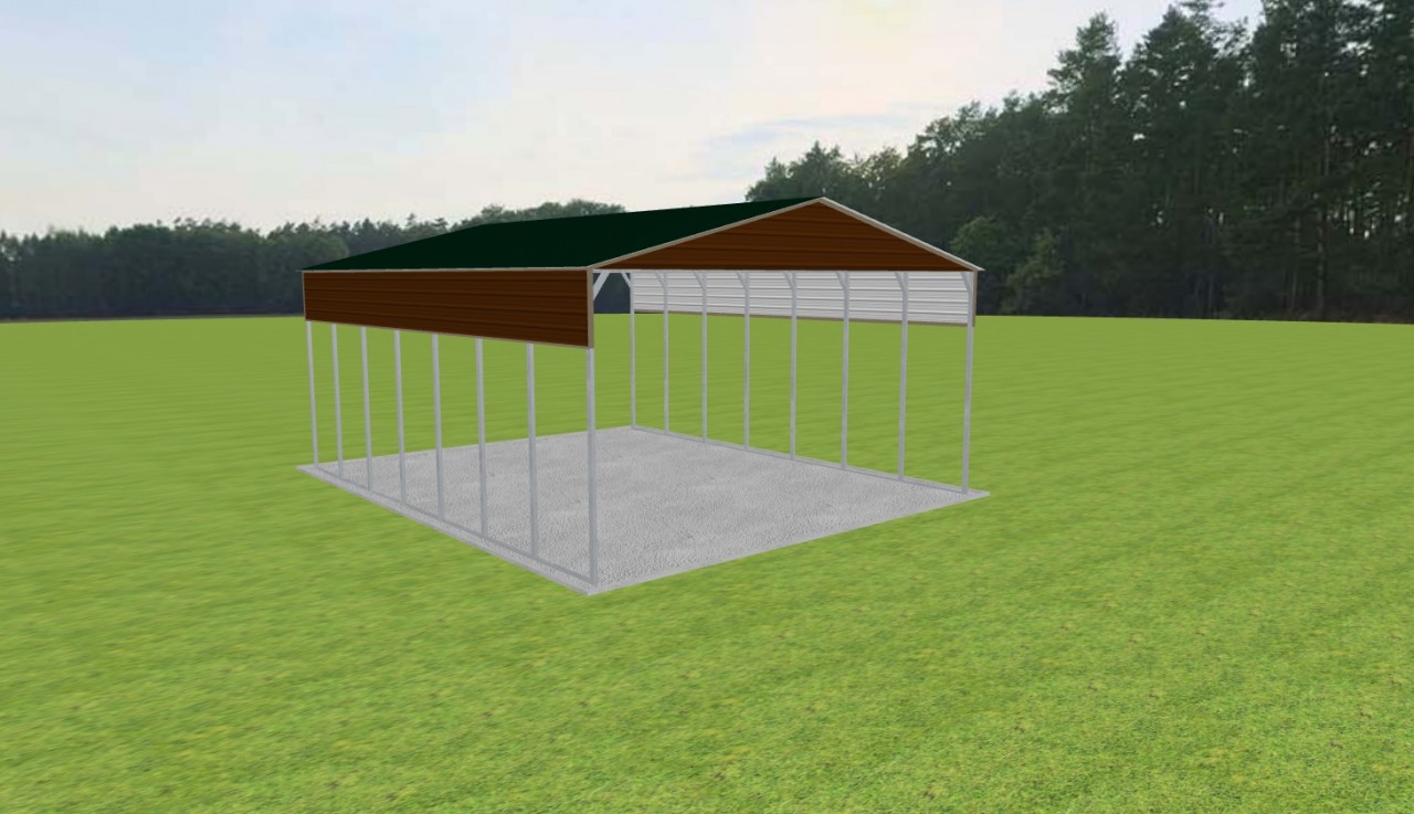 3 Car Carport 28 x 35 x 14 — photo 1