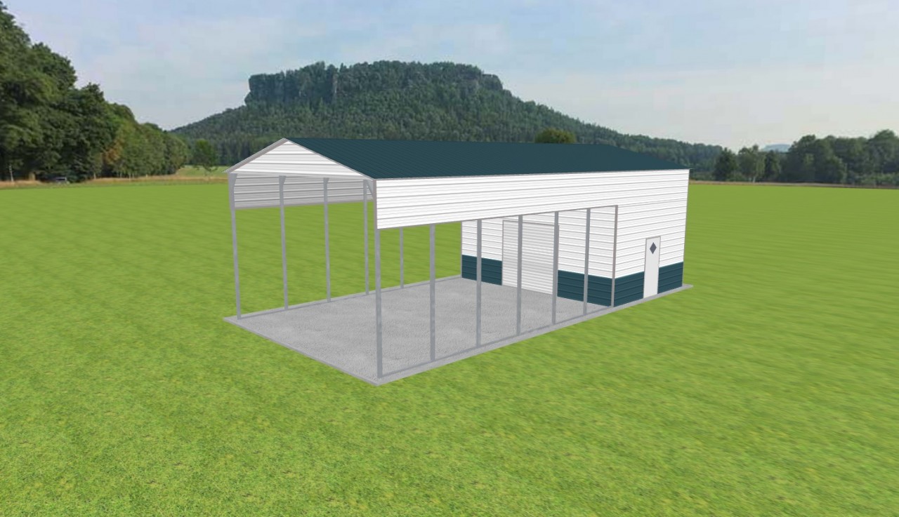 Carport with Storage 22 x 45 x 14 — photo 1