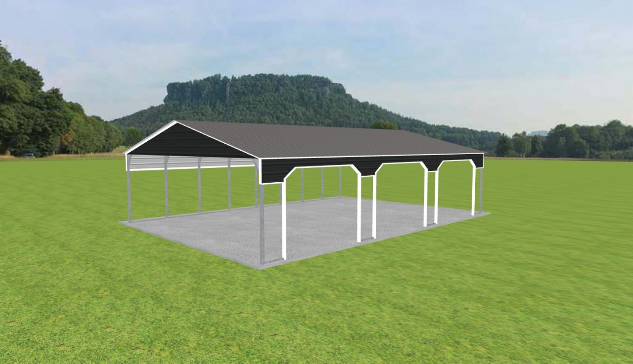 3 Car Carport 28 x 40 x 9 — photo 1