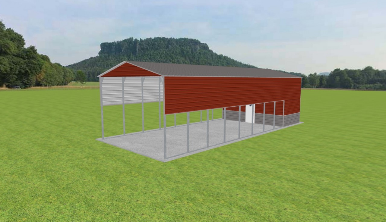 Carport with Storage 20 x 50 x 13 — photo 1