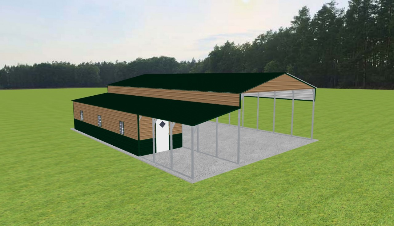 Carport with Storage 26 x 50 x 12 — photo 1