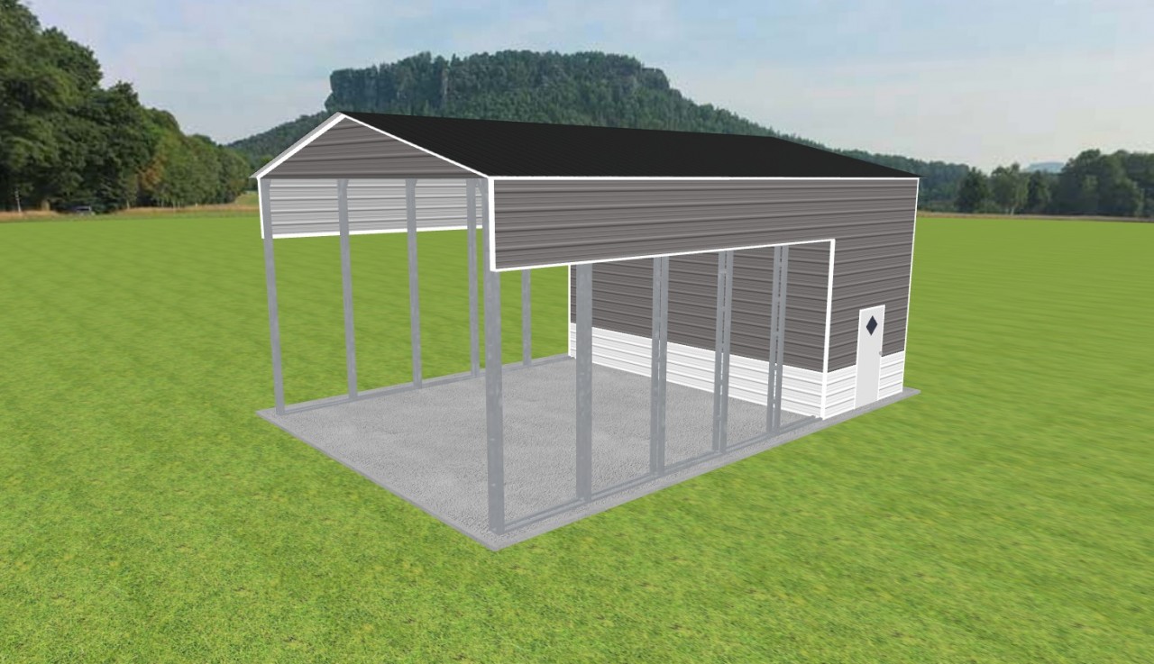 Carport with Storage 24 x 35 x 15 — photo 1