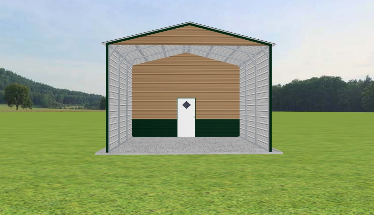 Carport with Storage 18 x 20 x 12 — photo 1