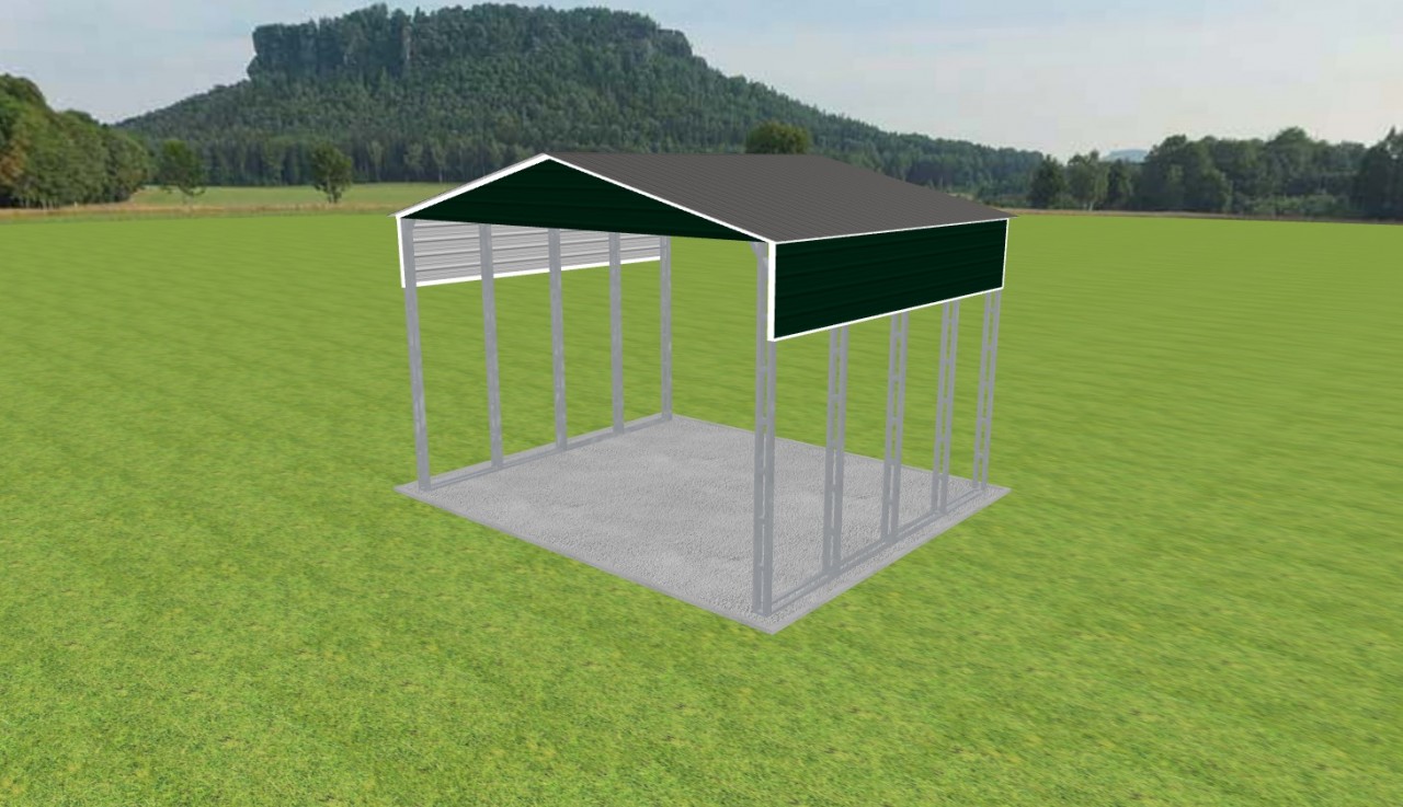 2 Car Carport 24 x 20 x 15 — photo 1