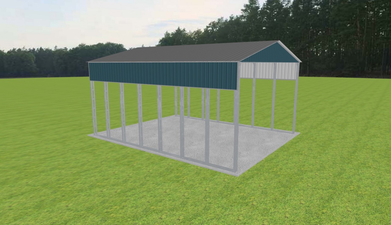 3 Car Carport 28 x 35 x 16 — photo 1