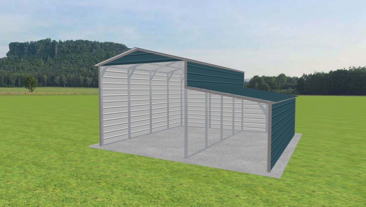 1 Car Carport 12 x 20 x 10 — photo 1