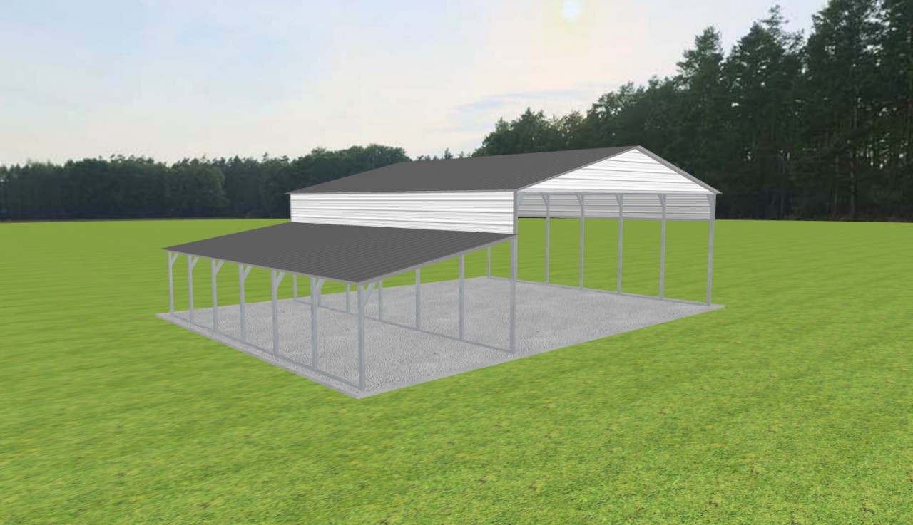 3 Car Carport 28 x 30 x 11 — photo 1