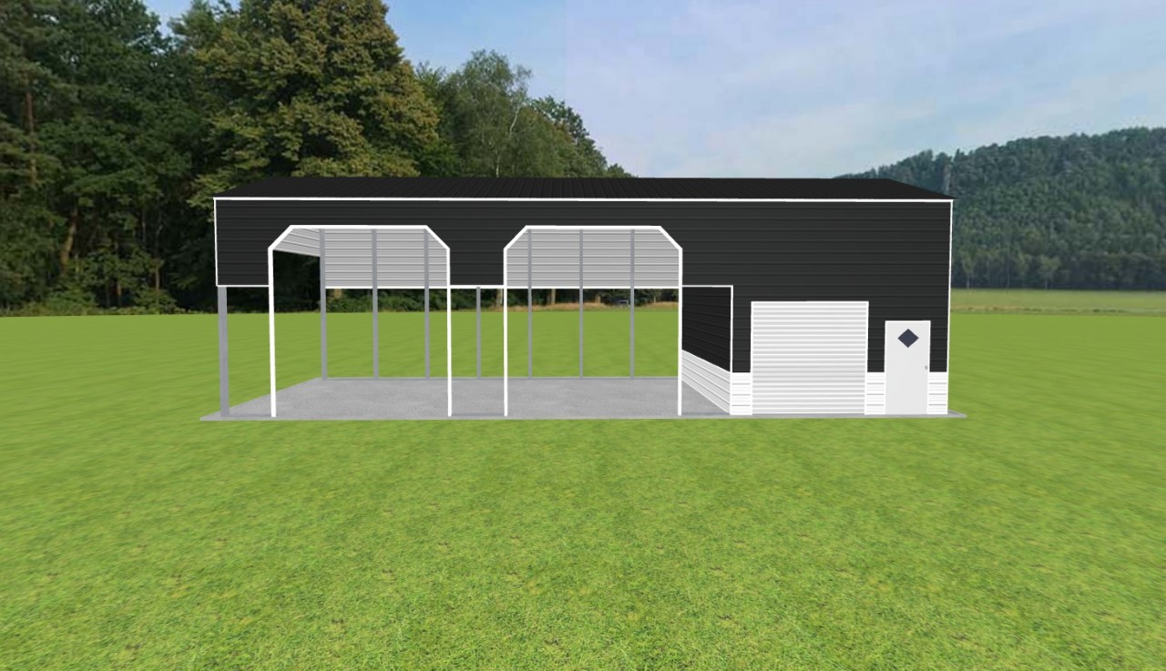 Carport with Storage 24 x 50 x 15 — photo 1