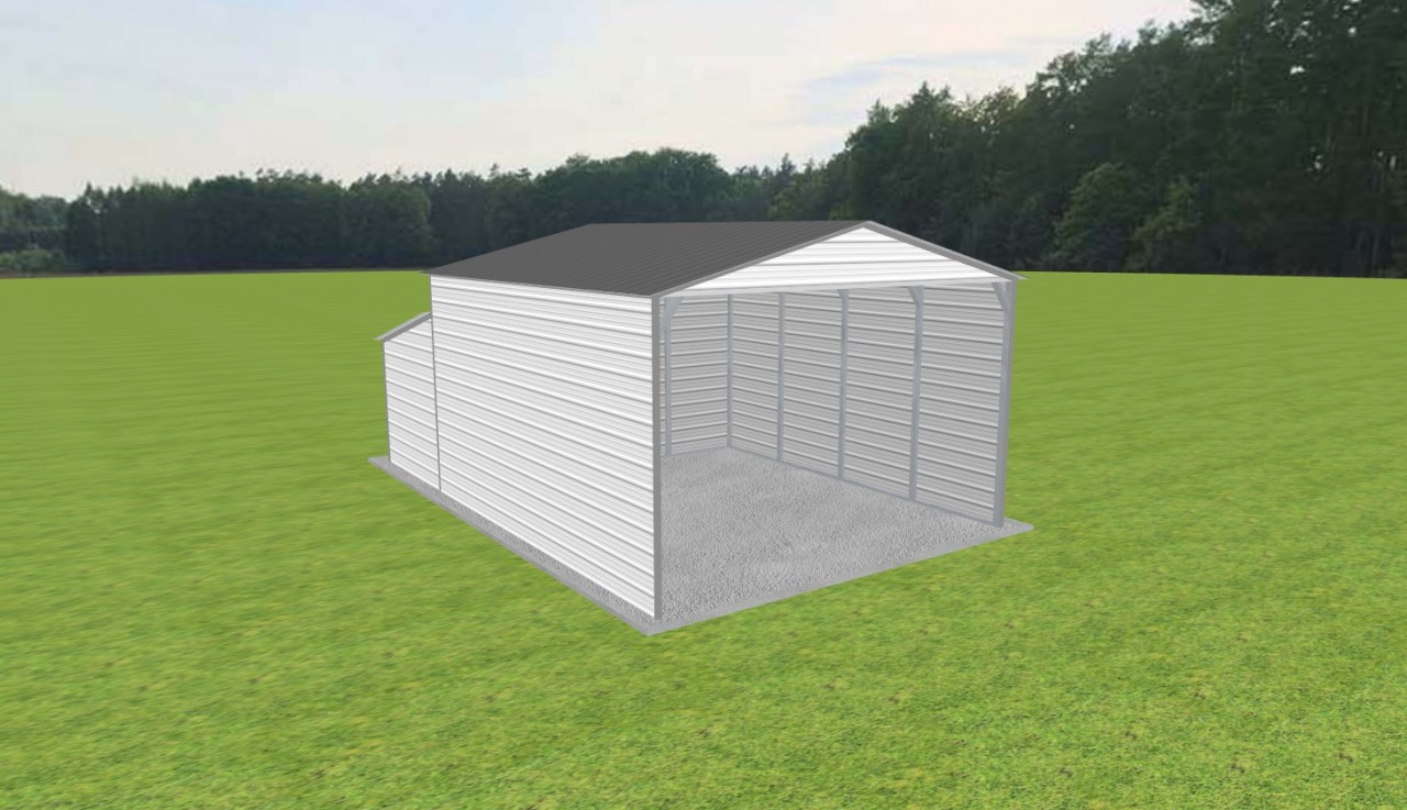 Carport with Storage 18 x 20 x 11 — photo 1