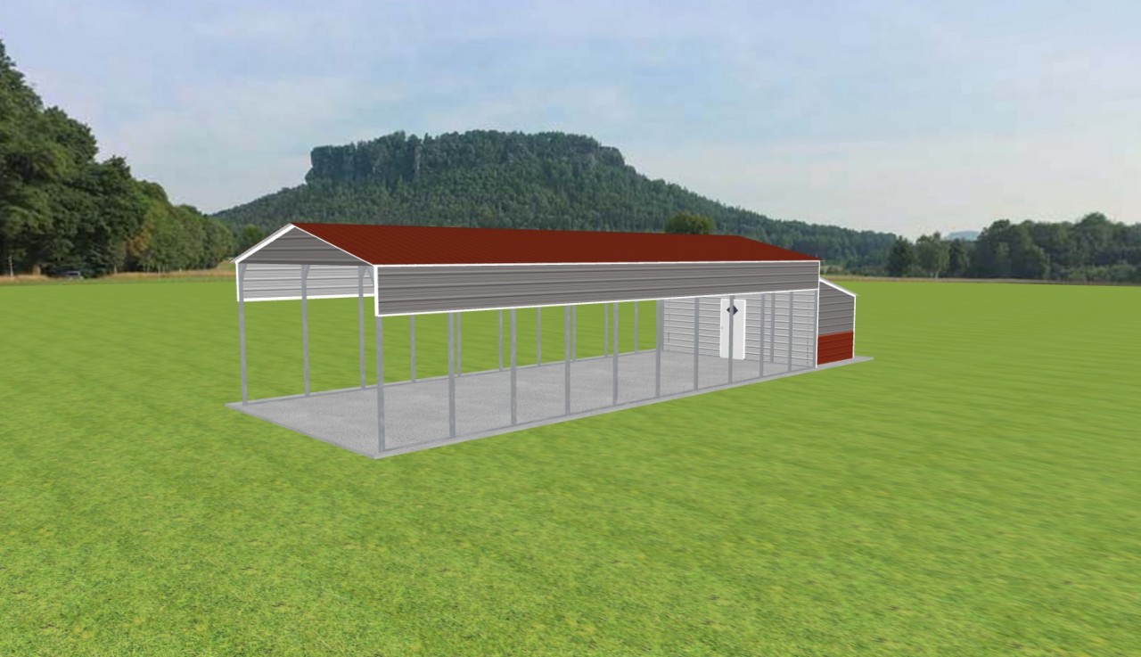 Carport with Storage 20 x 50 x 11 — photo 1