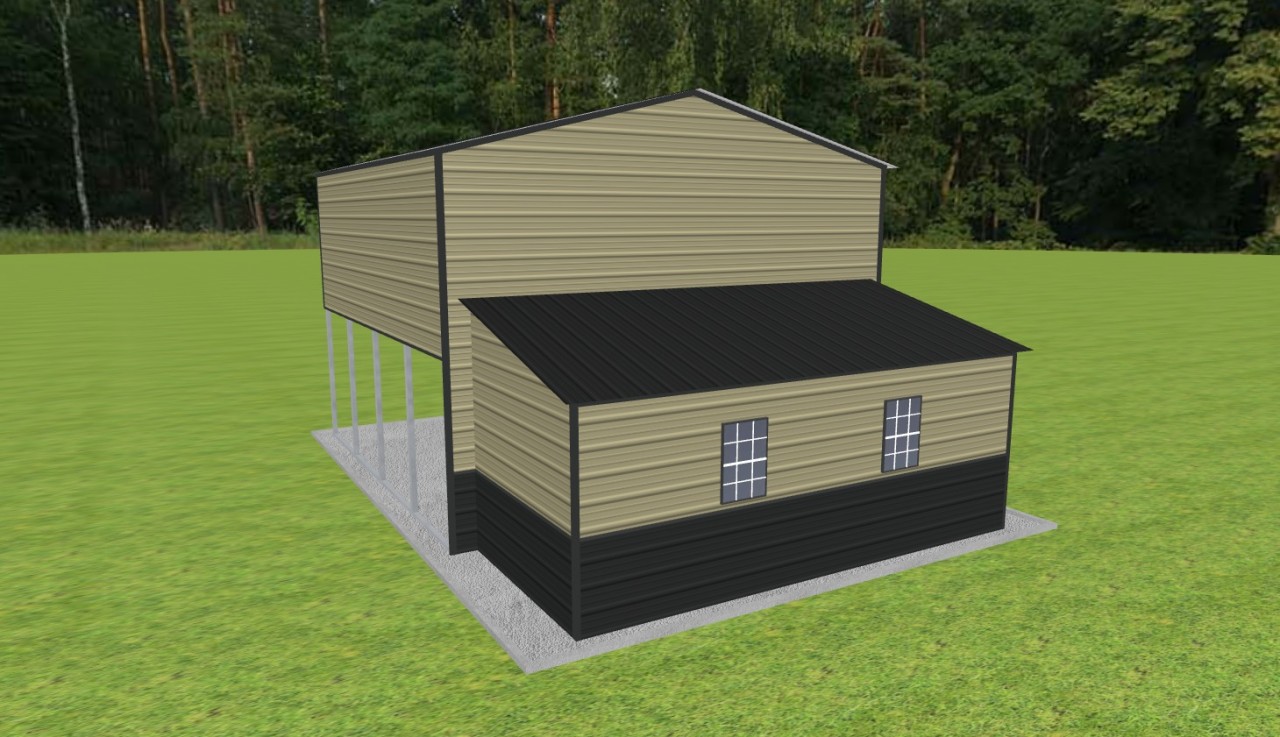 Carport with Storage 20 x 20 x 14 — photo 1