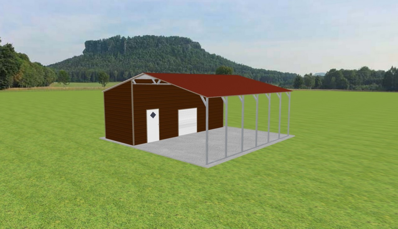 Carport with Storage 28 x 28 x 10 — photo 1