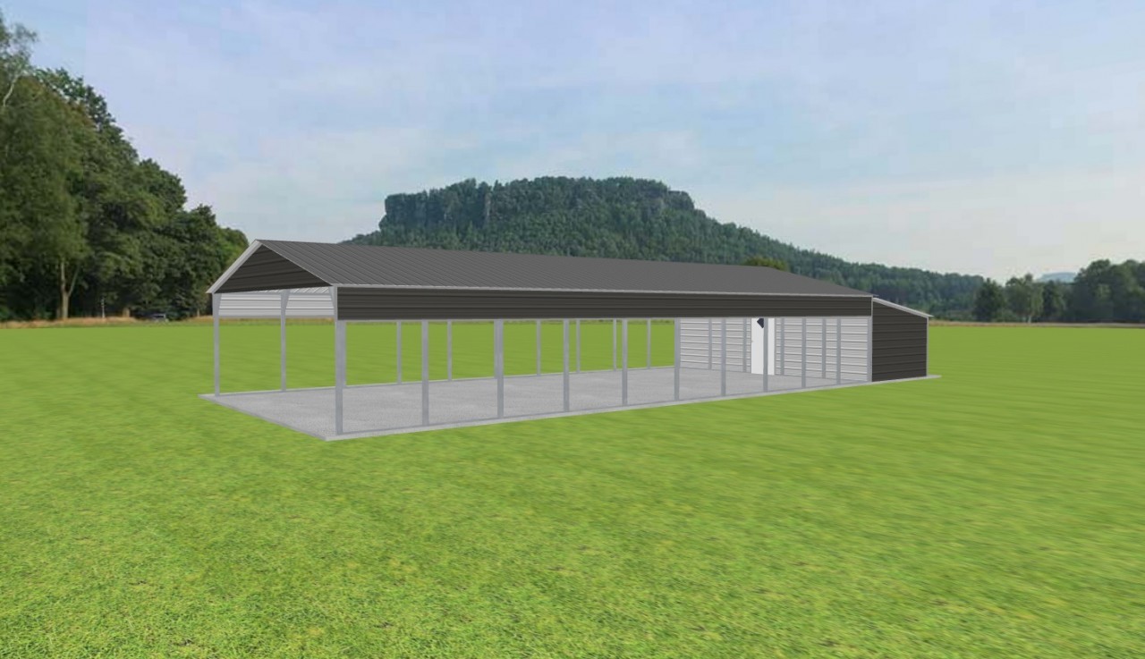 Carport with Storage 24 x 50 x 8 — photo 1
