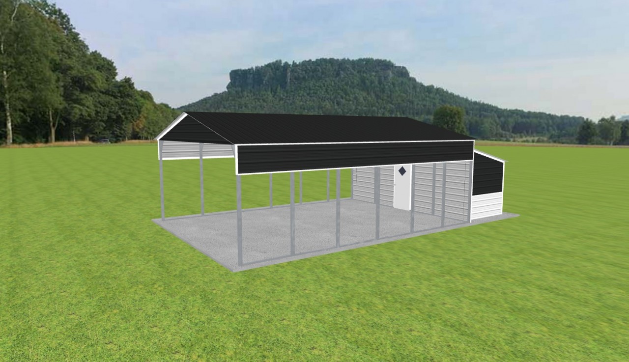 Carport with Storage 22 x 30 x 10 — photo 1