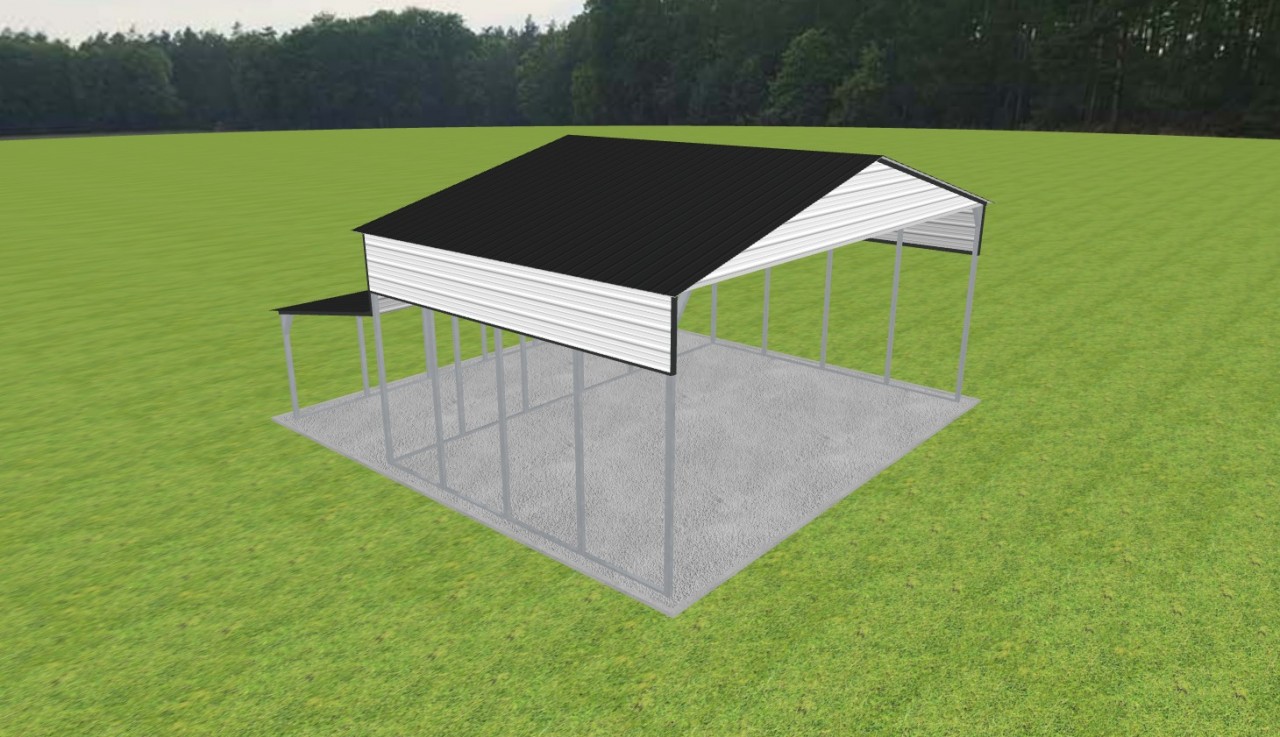3 Car Carport 30 x 20 x 13 — photo 1