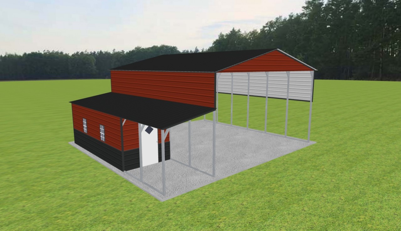Carport with Storage 26 x 30 x 14 — photo 1