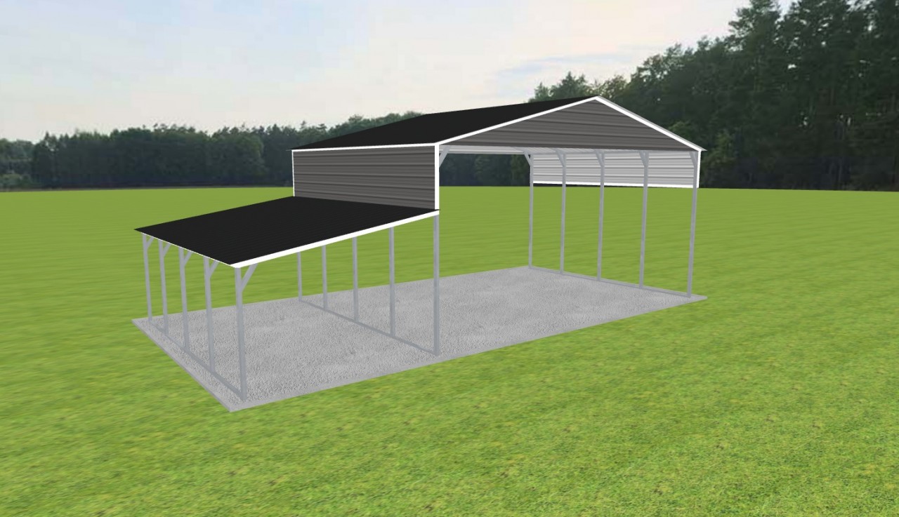 3 Car Carport 28 x 20 x 13 — photo 1