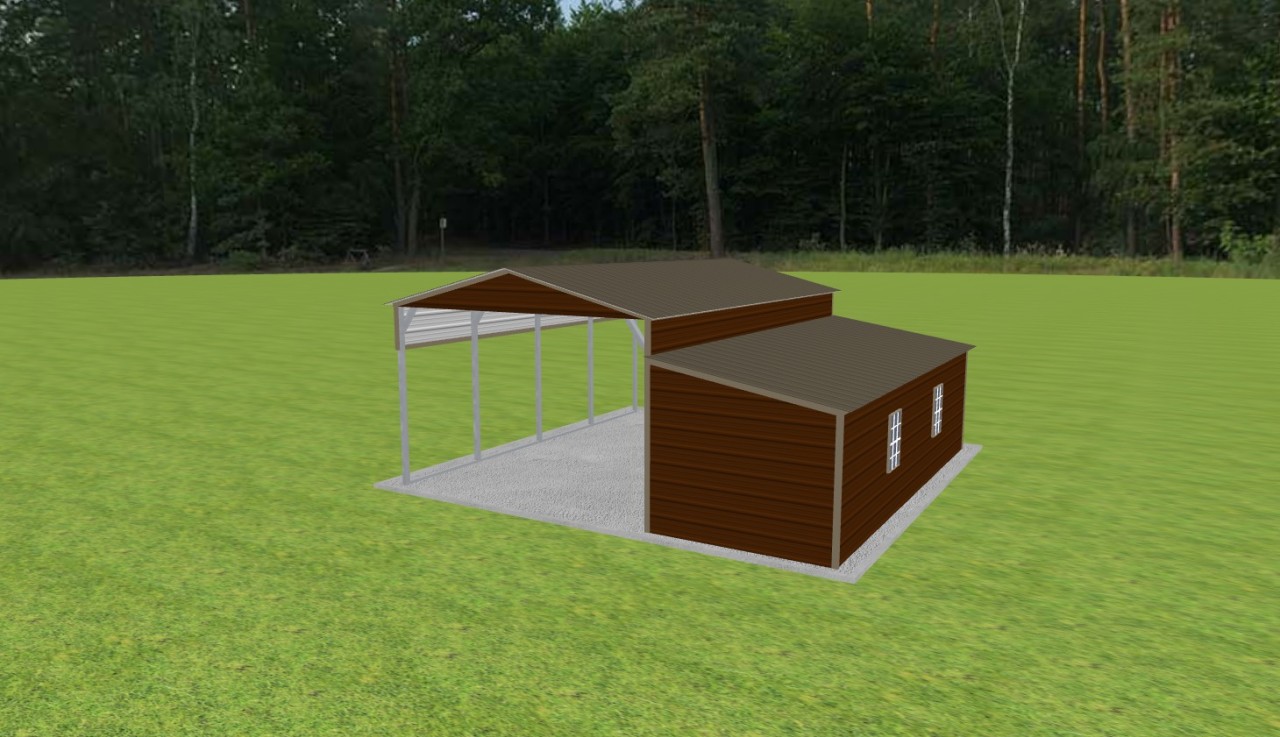 Carport with Storage 14 x 22 x 9 — photo 1