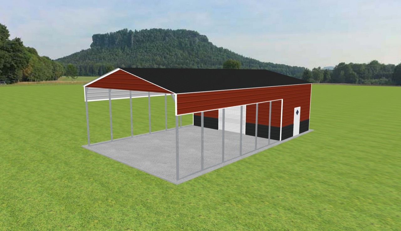 Carport with Storage 26 x 45 x 12 — photo 1