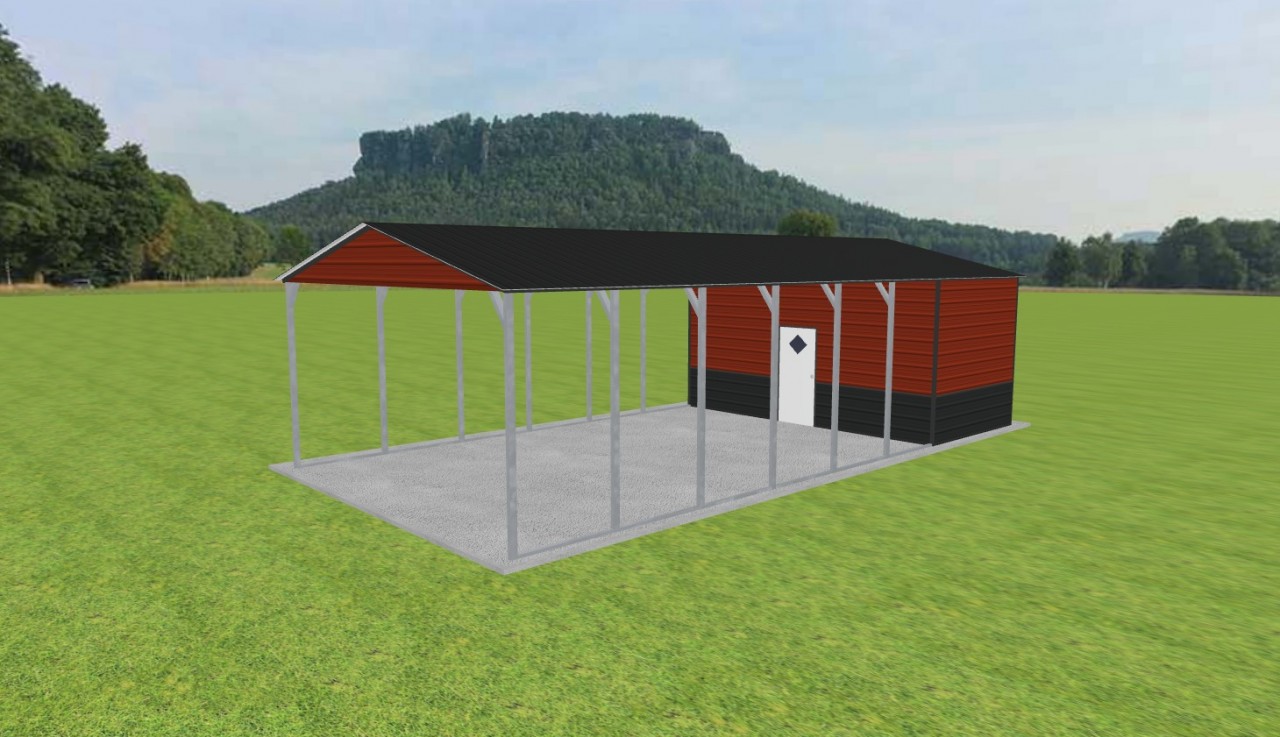 Carport with Storage 20 x 40 x 10 — photo 1
