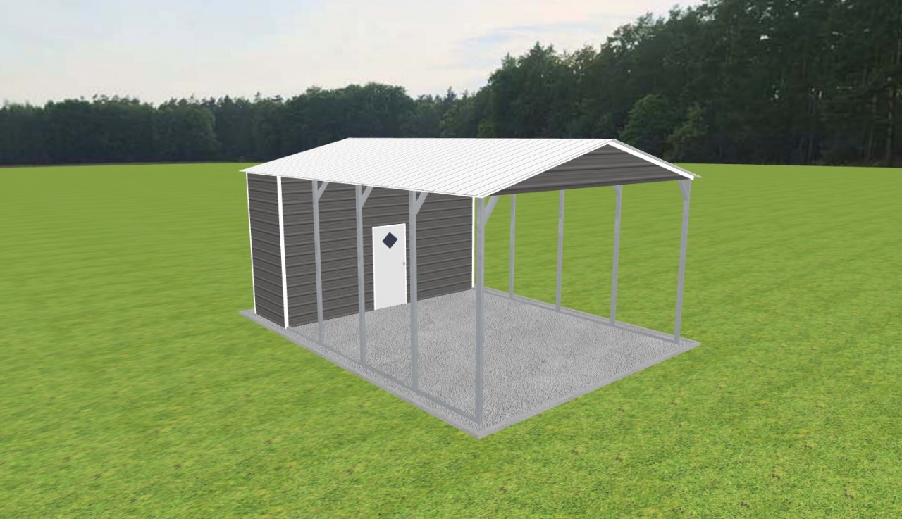 Carport with Storage 18 x 25 x 11 — photo 1