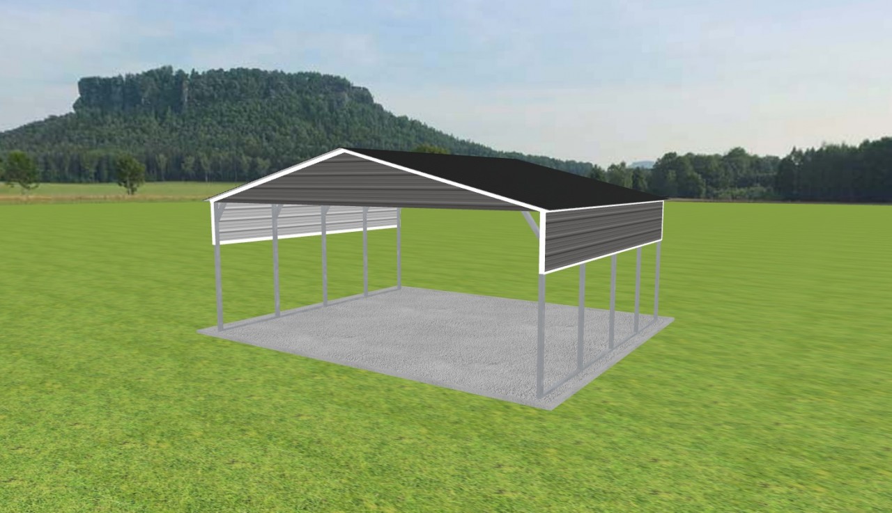 2 Car Carport 24 x 20 x 9 — photo 1