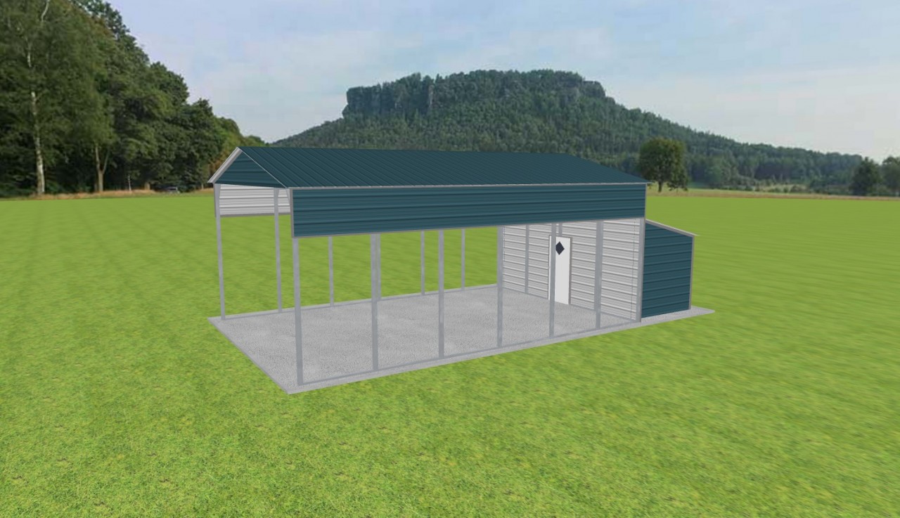 Carport with Storage 20 x 30 x 12 — photo 1